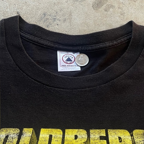 Vintage WCW Goldberg double stitched 90s tshirt black wrestling wwe delta tag xl - Picture 2 of 4